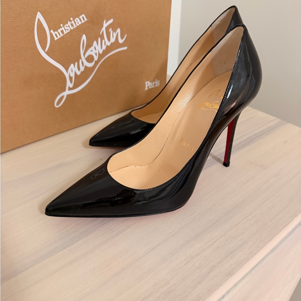 Christian Louboutin Glossy Black Heels